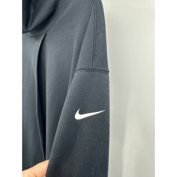 Nike Women’s S Therma-FIT Funnel Wrap Top  Black Long Sleeve Athleisure - Picture 4 of 12